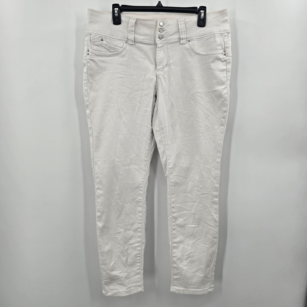 Royalty for Me Jeans Womens 14P WannaBettaButt White Skinny High Rise